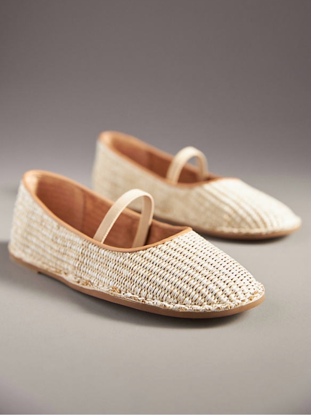 Anthropologie Kelsi Dagger Brooklyn Harper Raffia Mary Jane Flats 9